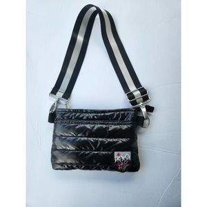 Krimson Klover Kora Black Quilted Purse